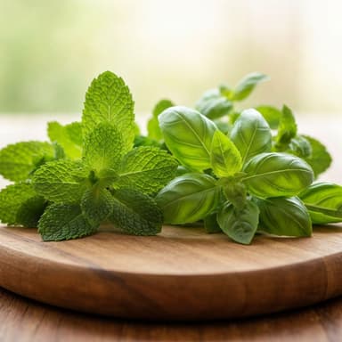 Fresh botanical herbs